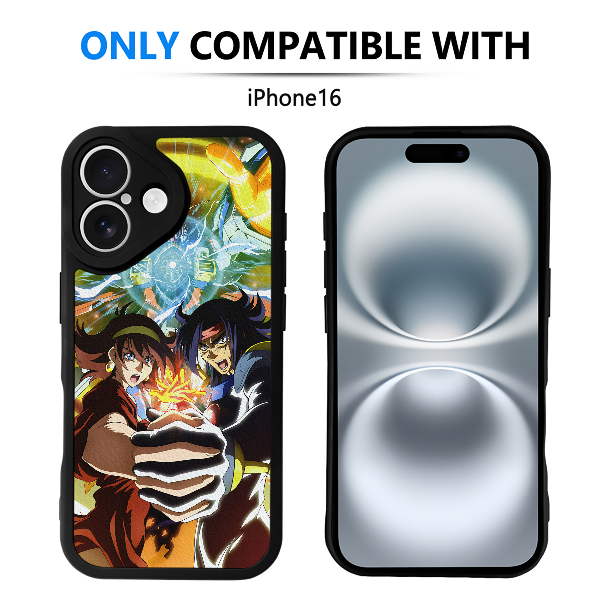 （画像用） 機動戦士ガンダム Mobile Suit Gundam 【iPhone 16シリーズ対応】シリコンスマホケース（レザー調） 材質：シリコン